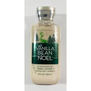 BATH & BODY WORKS VANILLA BEAN NOEL LOTION CREAM SIGNATURE SHEA VITAMIN E 8OZ
